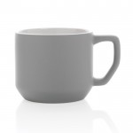 Mug promozionale in ceramica color grigio seconda vista