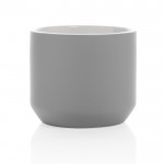 Mug promozionale in ceramica color grigio terza vista