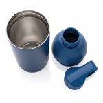 Borraccia termica in acciaio inox riciclato con doppio tappo da 540 ml color blu quinta vista