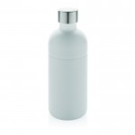 Bottiglia in acciaio inox riciclato con tappo antifuga da 800 ml color bianco