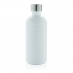 Bottiglia in acciaio inox riciclato con tappo antifuga da 800 ml color bianco seconda vista