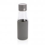 Bottiglia con monitoraggio dell'idratazione color grigio