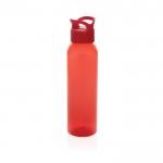 Borraccia in RPET ideale per la palestra con tappo a vite da 650 ml color rosso