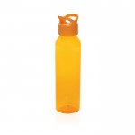 Borraccia in RPET ideale per la palestra con tappo a vite da 650 ml color arancione