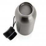 Borraccia termica senza BPA con laccetto color argento settima vista
