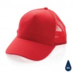 Cappelli con visiera personalizzati color rosso ottava vista
