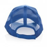Cappelli con visiera personalizzati color blu terza vista
