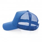 Cappelli con visiera personalizzati color blu quarta vista