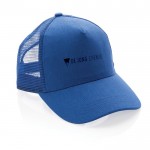 Cappelli con visiera personalizzati color blu vista con logo