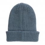 Cappello invernale a maglia doppia color blu seconda vista