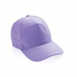 Cappellini a 5 pannelli in cotone riciclato color viola