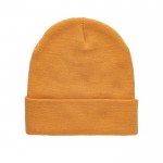 Cappello invernale ecologico con risvolto color arancione seconda vista