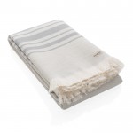 Grandi asciugamani con logo color grigio terza vista