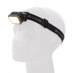 Torcia da testa regolabile con luce LED e COB con 6 modalità di luce color nero quarta vista