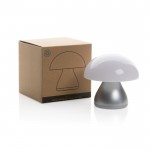 Lampada da tavolo portatile con funzione touch e luce calda e bianca color grigio con scatola