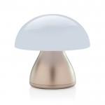 Lampada da tavolo portatile con funzione touch e luce calda e bianca color tortora