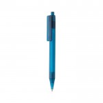 Penna dai colori trasparenti in Rpet color blu