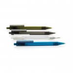 Penna dai colori trasparenti in Rpet color blu vista generale