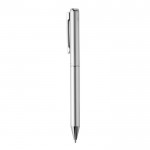 Penna elegante in alluminio riciclato con inchiostro blu Dokumental® color argento seconda vista