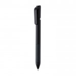 Penna in ABS riciclato con blocco sicuro ed inchiostro blu Dokumental® color nero