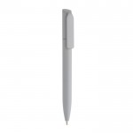 Mini penna ecologica con meccanismo twist e inchiostro blu Dokumental® color argento