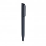 Mini penna ecologica con meccanismo twist e inchiostro blu Dokumental® color blu mare