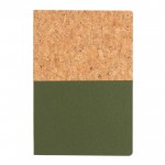 Quaderno in sughero e kraft color verde terza vista