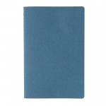 Taccuino con copertina morbida certificato FSC color blu seconda vista