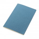 Taccuino con copertina morbida certificato FSC color blu quarta vista