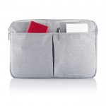 Custodia per laptop in due tonalità color grigio quarta vista