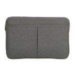 Custodia per laptop in due tonalità color grigio scuro quarta vista
