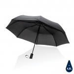 Piccolo e resistente ombrello con logo color nero