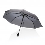 Piccolo e resistente ombrello con logo color grigio scuro settima vista