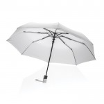 Piccolo e resistente ombrello con logo color bianco settima vista