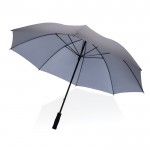Ombrello anti tormenta da personalizzare color grigio scuro quinta vista
