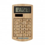 Calcolatrice personalizzata in legno vista area di stampa