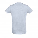 Crea t shirt personalizzate col tuo logo colore blu jeansato vista posteriore