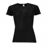 T shirt sportive personalizzate traspirabili colore nero