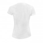 T shirt sportive personalizzate traspirabili colore bianco vista posteriore
