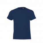 T shirt con stampa personalizzata colore blu mare