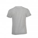 T shirt con stampa personalizzata colore grigio jeansato vista posteriore
