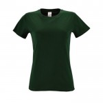 T shirt donna con logo da 150 g/m² colore verde scuro