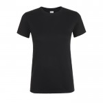 T shirt donna con logo da 150 g/m² colore nero