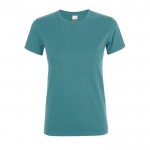 T shirt donna con logo da 150 g/m² colore turchese