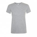 T shirt donna con logo da 150 g/m² colore grigio jeansato