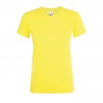 T shirt donna con logo da 150 g/m² colore giallo