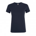 T shirt donna con logo da 150 g/m² colore blu scuro