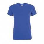 T shirt donna con logo da 150 g/m² colore blu reale