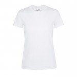 T shirt donna con logo da 150 g/m² colore bianco