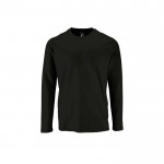 Maglietta a maniche lunghe uomo in cotone 190g/m² SOL'S Imperial color nero terza vista